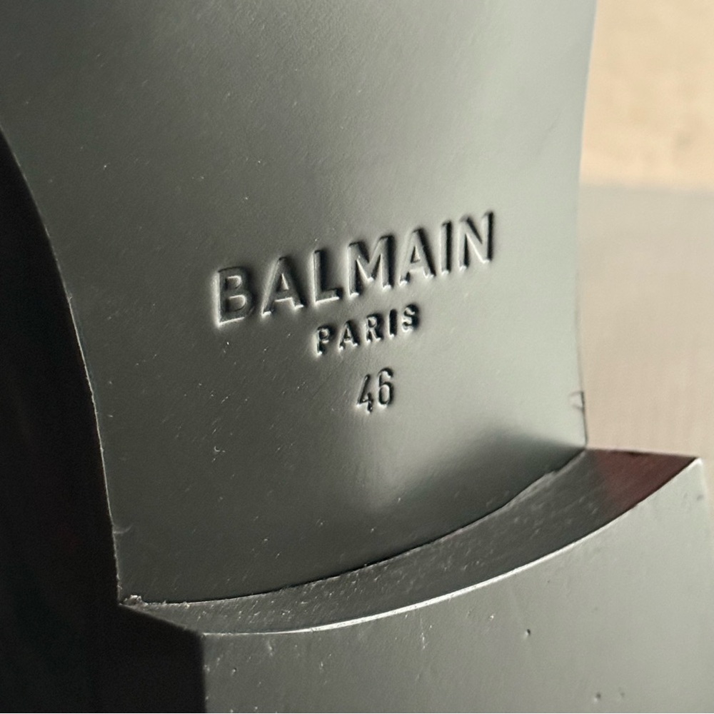 Balmain black pointy toe loafers - Picture 9 of 10